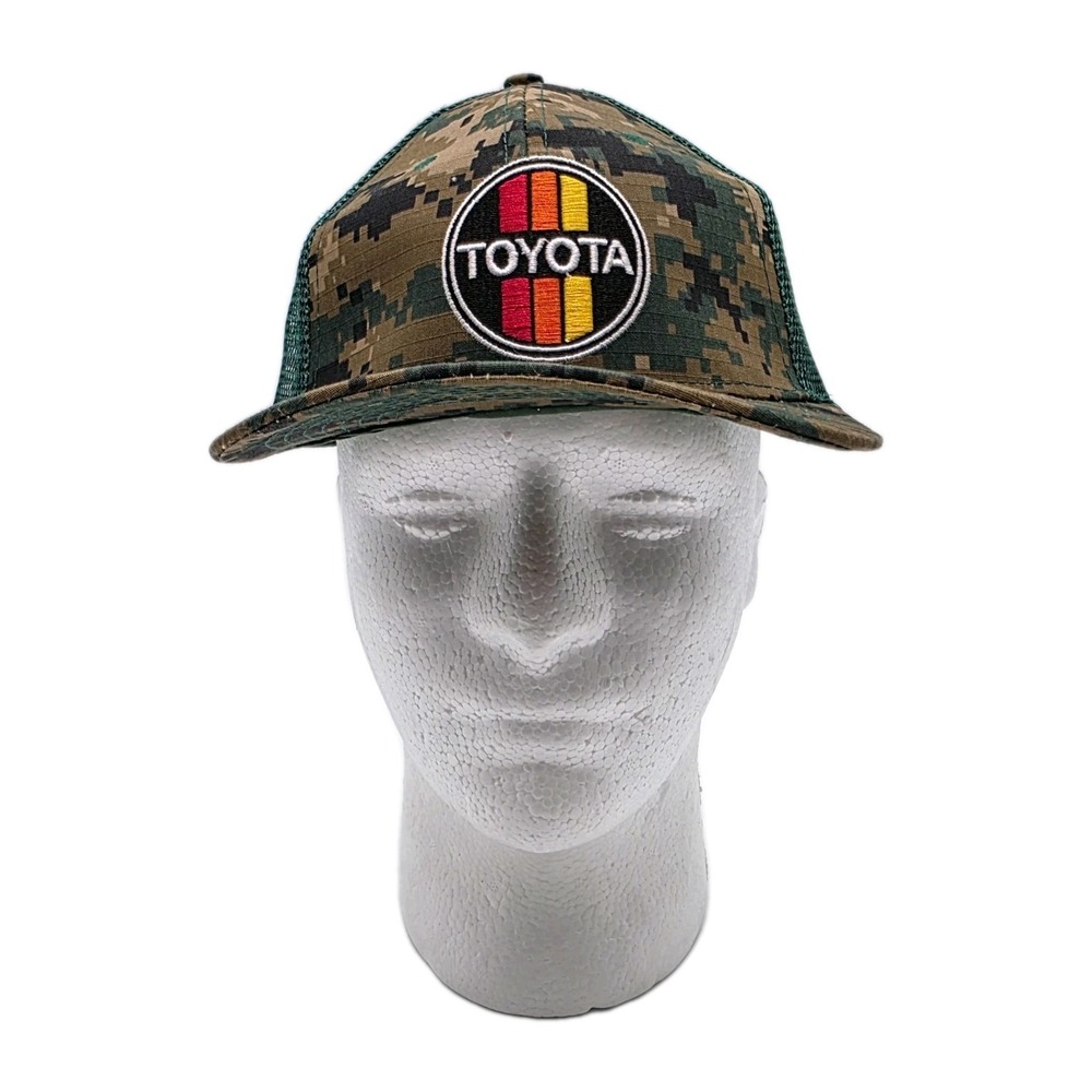 Toyota Camouflage Mesh Back Adjustable Trucker Hat Adjustable Baseball Cap